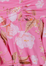 Load image into Gallery viewer, Mini skirt with decorative draping CEZZALIA ROSS GOLD in pink