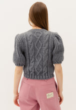 Load image into Gallery viewer, Jumper with embellished interlacing CHICHI in grey
