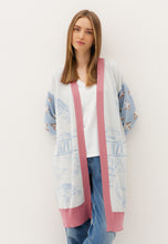 Load image into Gallery viewer, Long cardigan with star sleeves AMA in cream
