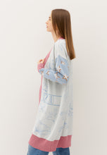 Load image into Gallery viewer, Long cardigan with star sleeves AMA in cream