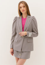 Load image into Gallery viewer, Brown blazer OLIVIA with embroidered patch on the back