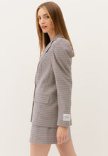 Load image into Gallery viewer, Brown blazer OLIVIA with embroidered patch on the back
