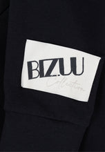 Load image into Gallery viewer, CORRIDORI black sweatshirt with puffed sleeves

