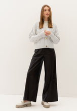 Load image into Gallery viewer, NEGRO brown wide-leg eco leather trousers
