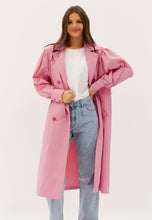 Load image into Gallery viewer, DORSY double-breasted trench, pink