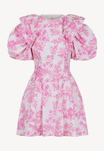 Load image into Gallery viewer, OLIVAR BELLA PINK mini dress with puffed sleeves, pink