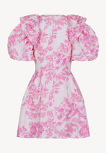 Load image into Gallery viewer, OLIVAR BELLA PINK mini dress with puffed sleeves, pink
