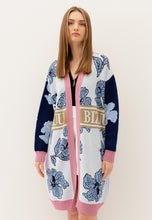 Load image into Gallery viewer, BELLO long jumper in floral print, blue