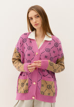 Load image into Gallery viewer, TOBIAS cardigan with logo accents, beige