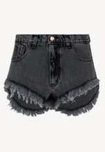 Load image into Gallery viewer, MENTHE grey denim shorts
