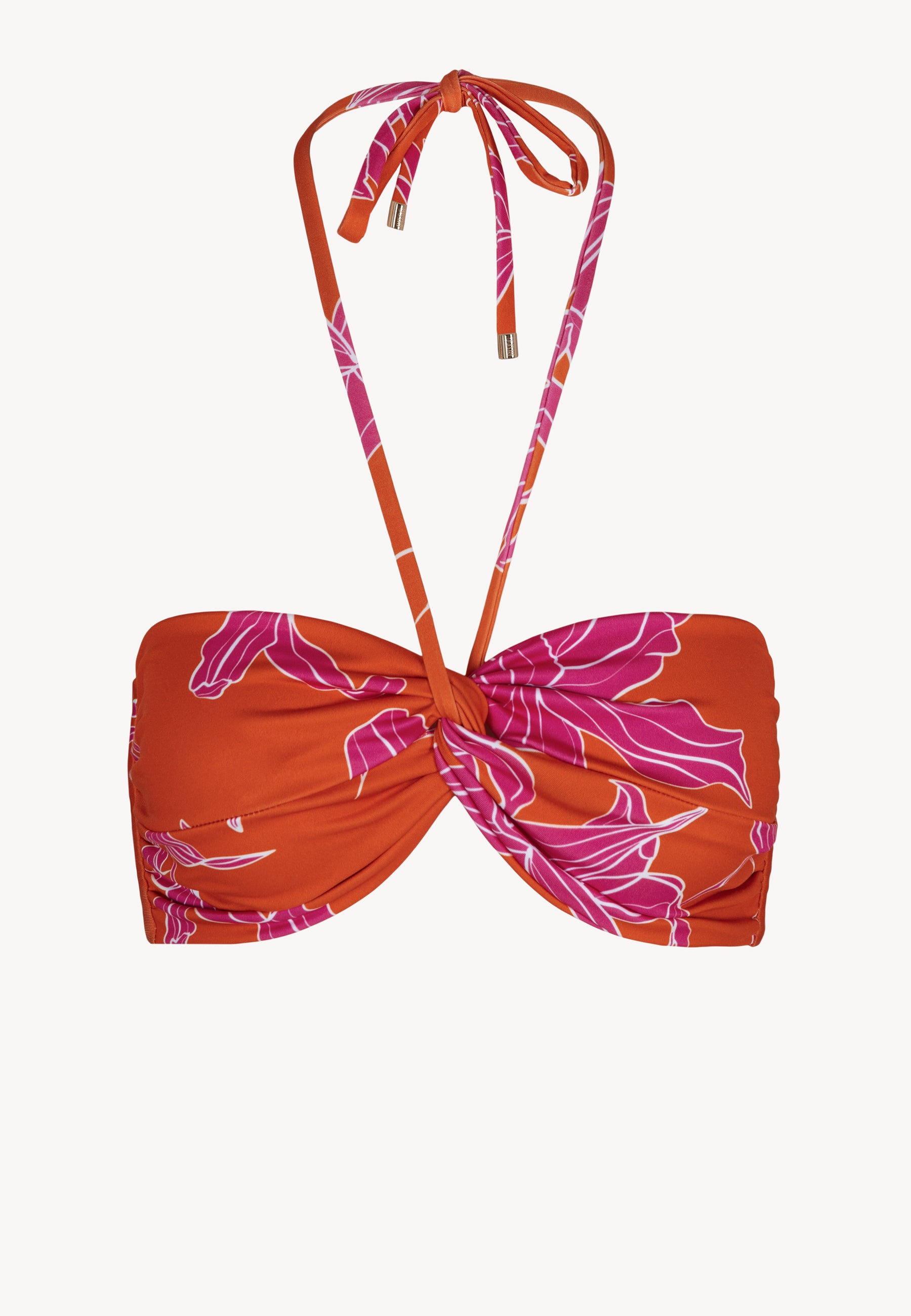 ZEA JIMENAORANGE neck tied bikini top