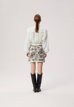 Load image into Gallery viewer, MARBELLA oversized shirt with a lace band in cream