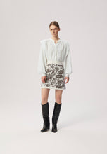 Load image into Gallery viewer, MARBELLA oversized shirt with a lace band in cream