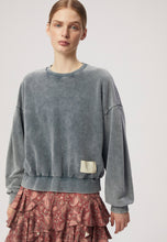 Load image into Gallery viewer, HADDU sweatshirt with a patch in grey