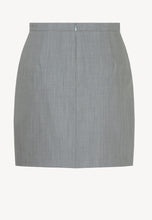 Load image into Gallery viewer, SINASA mini skirt with an asymmetrical cut in grey