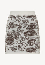 Load image into Gallery viewer, MOENA jersey skirt in a floral pattern in cream