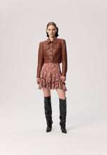 Load image into Gallery viewer, ANAIS skirt with ruffles in maroon