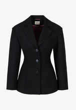 Load image into Gallery viewer, JARDINES slim-fit suit with wide shoulders, black