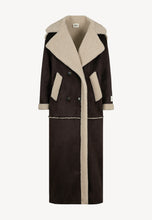 Load image into Gallery viewer, MAFARA maxi sheepskin coat, brown