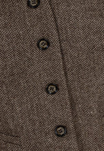 Load image into Gallery viewer, LISA elegant herringbone waistcoat, brown