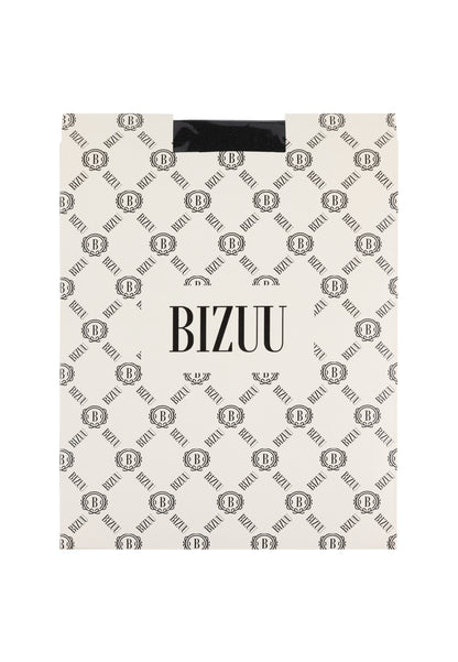 FIOZI tights with an original print featuring the BIZUU logo, black