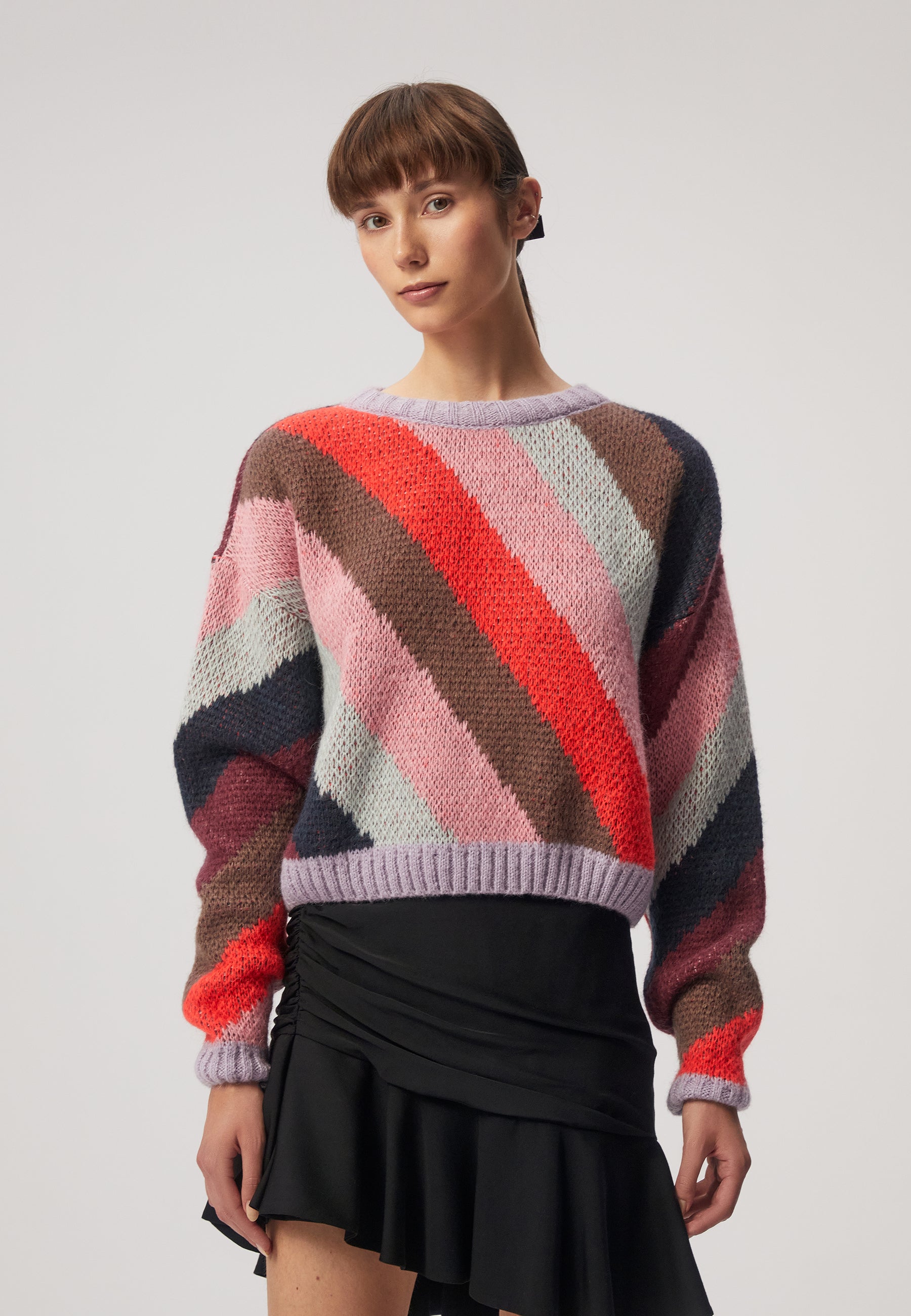 FORTUNE colourful striped sweater, multicolour