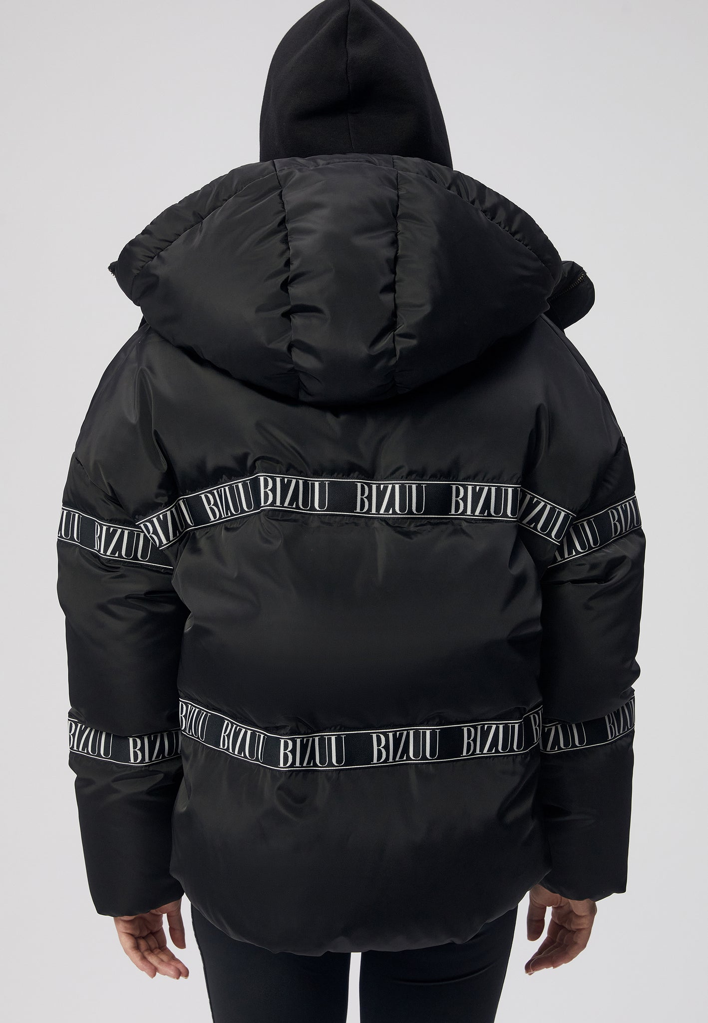 TOKYO oversized down jacket, black – Bizuu