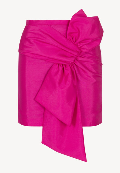 JESSA mini skirt with decorative bow, fuchsia