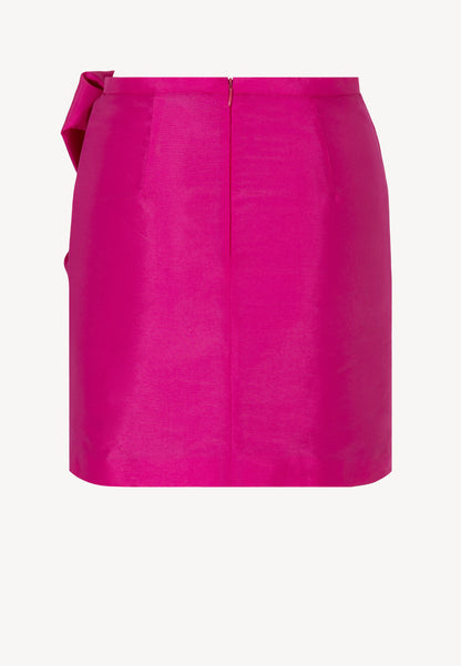 JESSA mini skirt with decorative bow, fuchsia