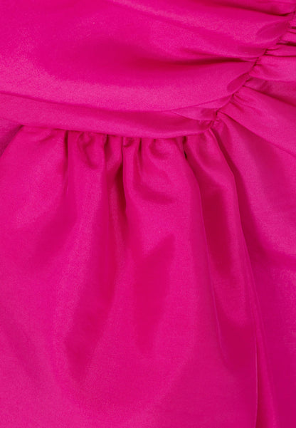 JESSA mini skirt with decorative bow, fuchsia