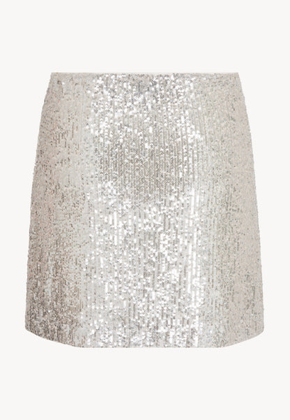 Mini skirt with sequins SARAYA silver