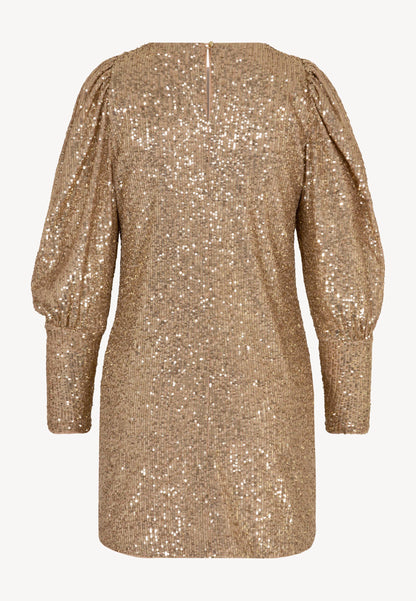 Sequin mini length dress ARLETE gold