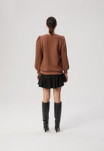 Load image into Gallery viewer, Blouse with buff sleeves NATENA brown