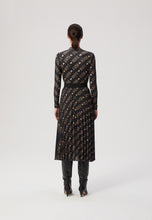 Load image into Gallery viewer, Pleated LIO midi skirt with gold print