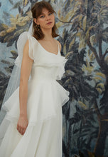 Load image into Gallery viewer, Dress with asymmetric frills MARIA