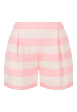 Load image into Gallery viewer, BAKIN PINKSTRIPES knit striped shorts

