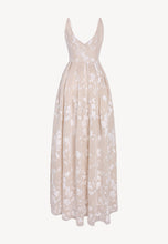 Load image into Gallery viewer, Lace dress on a nude organza ELIZABETH Lace dress on a nude organza