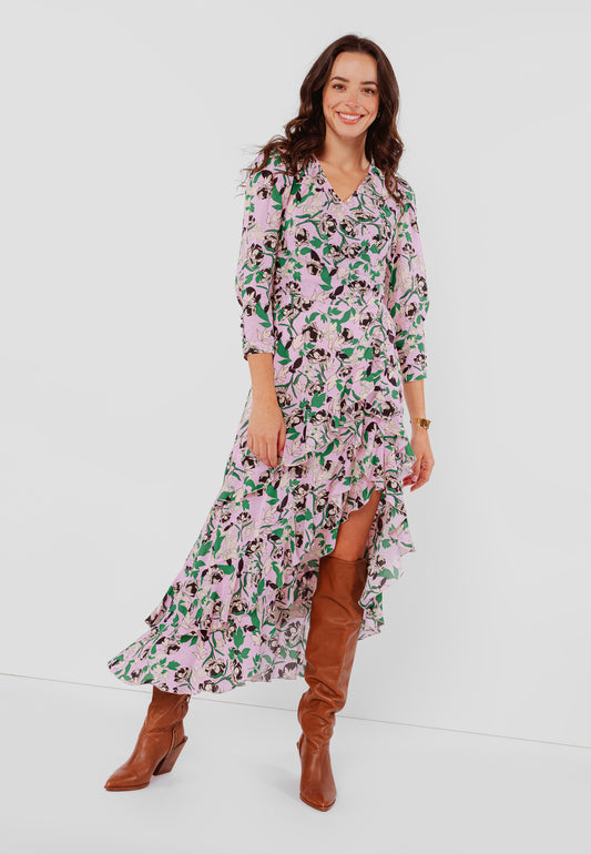 LALANNE PEONIES maxi dress
