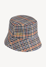 Load image into Gallery viewer, KAPPI navy blue checked bucket hat