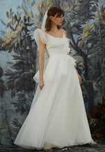 Load image into Gallery viewer, Dress with asymmetric frills MARIA